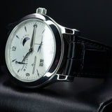 Jaeger-LeCoultre Master Eight Days Q1608420 42MM Steel Silver Dial WARRANTY