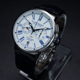 Ulysse Nardin Marine Chronograph Annual Calendar 1533-150/E0 43MM Steel White Dial Full Set WARRANTY
