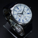 Ulysse Nardin Marine Chronograph Annual Calendar 1533-150/E0 43MM Steel White Dial Full Set WARRANTY