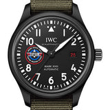 IWC Pilot’s Watch Mark XVIII Top Gun Edition SFTI Watch - Ceramic Case - Black Dial - Green Textile Strap - IW324712