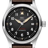 IWC Pilot's Watch Automatic Spitfire - 39.0 mm Stainless Steel Case - Black Dial - Brown Calfskin Strap - IW326803