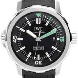 IWC Aquatimer Automatic Watch - 42 mm Stainless Steel Case - Black Dial - Black Rubber Strap - IW329001