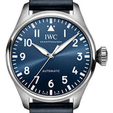 IWC Big Pilot's Watch 43 - Stainless Steel Case - Blue Dial - Blue Calfskin Strap - IW329303