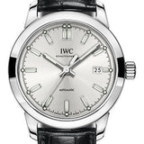 IWC Ingenieur Automatic Watch - 40.0 mm Stainless Steel Case - Silver Dial - Black Alligator Strap - IW357001