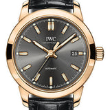 IWC Ingenieur Automatic Watch - 40.0 mm 5N Gold Case - Slate Dial - Black Alligator Strap - IW357003