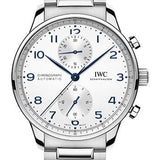 IWC Portugieser Chronograph - Stainless Steel Case - Silver-Plated Dial - Stainless Steel Bracelet - IW371617