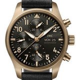 IWC Pilot’s Watch Chronograph Edition 10 Years of MR PORTER Watch - Bronze Case - Black Dial - Black Alcantara Strap Limited Edition of 110 - IW387907