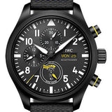 IWC Pilot’s Watch Chronograph Edition Royal Maces Watch - Ceramic Case - Black Dial - Black Calfskin Strap - IW389107