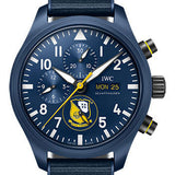 IWC Pilot’s Watch Chronograph Edition Blue Angels® Watch - Ceramic Case - Blue Dial - Blue Rubber Strap - IW389109