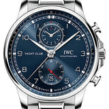 IWC Portugieser Yacht Club Chronograph - Stainless Steel Case - Blue Dial - Stainless Steel Strap - IW390701