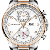 IWC Portugieser Yacht Club Chronograph - Stainless Steel Case - Silver-Plated Dial - 18 Ct 5N Gold And Stainless Steel Bracelet - IW390703