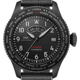 IWC Pilot's Watch Timezoner TOP GUN Ceratanium Watch - Ceratanium® Case - Black Dial - Black Rubber Strap - IW395505