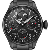 IWC Big Pilot’s Watch Perpetual Calendar TOP GUN Ceratanium Watch - Ceratanium® Case - Black Dial - Ceratanium® Bracelet - IW503604