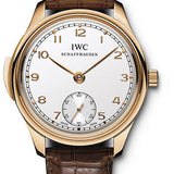 IWC Portuguese Minute Repeater Limited Edition of 500 Watch - 44 mm Red Gold Case - Silver Dial - Brown Alligator Strap - IW544907