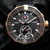 Ulysse Nardin Diver Chronometer Titanium & 18K Rose Gold 1185-170/BLACK 44mm Black Dial WARRANTY