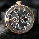 Ulysse Nardin Diver Chronometer Titanium & 18K Rose Gold 1185-170/BLACK 44mm Black Dial WARRANTY