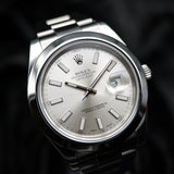 Rolex Datejust 116300 41MM Silver Dial Oyster WARRANTY