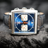 Tag Heuer Monaco CW2113 38MM Blue Dial Full Set WARRANTY