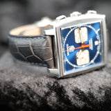 Tag Heuer Monaco CW2113 38MM Blue Dial Full Set WARRANTY
