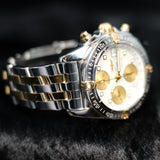 Breitling Chrono Cockpit Two-Tone B13358 39MM Mother of Pearl Dial WARRANTY