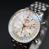 Breitling Navitimer B01 Chronograph AB0139/211G1P1 41MM Silver Full Set WARRANTY