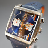 TAG Heuer Monaco Steve McQueen Gulf Edition CAW211R.FC6401 39mm Blue Orange Dial WARRANTY
