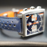 TAG Heuer Monaco Steve McQueen Gulf Edition CAW211R.FC6401 39mm Blue Orange Dial WARRANTY