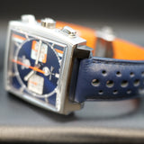 TAG Heuer Monaco Steve McQueen Gulf Edition CAW211R.FC6401 39mm Blue Orange Dial WARRANTY