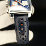 TAG Heuer Monaco Steve McQueen Gulf Edition CAW211R.FC6401 39mm Blue Orange Dial WARRANTY