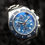 Breitling Superocean Chronograph A13311D1/C936 42MM Blue Dial Watch and Papers WARRANTY