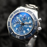 Breitling Superocean Chronograph A13311D1/C936 42MM Blue Dial Watch and Papers WARRANTY