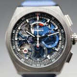 Zenith Defy El Primero 21 95.9002.9004/78.R584 44MM Titanium Skeleton Dial Full Set WARRANTY