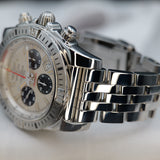 Breitling Chronomat 44 Airborne "Panda" Special Edition AB01154G/G786 44mm White Black Dial Full Set WARRANTY