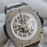 Hublot Big Bang Unico Titanium 411.NE.2010.LR.JSM15 45mm Skeleton Dial Full Set WARRANTY