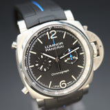 Panerai Luminor Chronograph PAM01109 44mm Black Dial Full Set WARRANTY