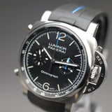 Panerai Luminor Chronograph PAM01109 44mm Black Dial Full Set WARRANTY