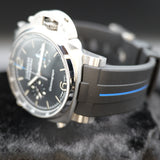 Panerai Luminor Chronograph PAM01109 44mm Black Dial Full Set WARRANTY