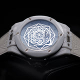 Hublot Big Bang Sang Bleu 415.HX.2027.VR.MXM19 45MM White Ceramic Steel Dial Full Set WARRANTY