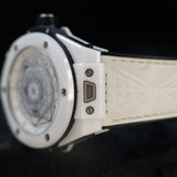 Hublot Big Bang Sang Bleu 415.HX.2027.VR.MXM19 45MM White Ceramic Steel Dial Full Set WARRANTY