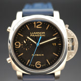 Panerai Luminor 1950 3 Days Chrono Flyback PAM524 PAM00524 44MM Black Dial Full Set WARRANTY