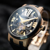LIMITED EDITION Ulysse Nardin Executive Rose Gold Skeleton Dial Tourbillon 1712-139 45MM Full Set WARRANTY
