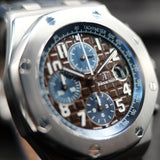 Audemars Piguet Royal Oak Offshore Havana 26470ST.OO.A099CR.01 42MM Blue Brown Dial Full Set WARRANTY