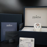 Zenith Defy El Primero 21 Chroma 49.9010.9004/01.R974 44MM Ceramic Skeleton Dial Full Set WARRANTY