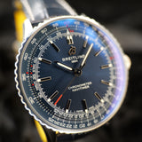 Breitling Navitimer Automatic 41  A17329161C1P1 41MM Steel Blue Dial Full Set WARRANTY