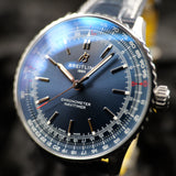 Breitling Navitimer Automatic 41  A17329161C1P1 41MM Steel Blue Dial Full Set WARRANTY