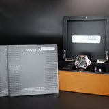 Panerai Luminor 1950 3 Days GMT Power Reserve PAM00321 44MM Steel Black Dial Full Set WARRANTY