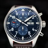 IWC Pilot’s Watch Chronograph Edition “Le Petit Prince” IW377714 43MM Steel Blue Dial Full Set WARRANTY
