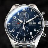 IWC Pilot’s Watch Chronograph Edition “Le Petit Prince” IW377717 43MM Steel Blue Dial Full Set WARRANTY