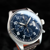 IWC Pilot’s Watch Chronograph Edition “Le Petit Prince” 3 Date Window IW377706 43MM Steel Blue Dial Full Set WARRANTY
