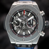 Hublot Big Bang Unico Titanium 411.NX.1170.RX 45MM Titanium Skeleton Dial Full Set Warranty